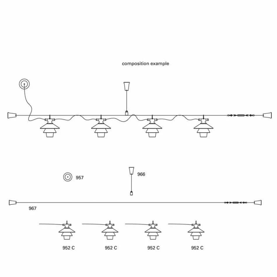 TOSCOT Battersea grande rosace pour des compositions Viadurini