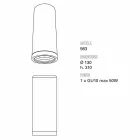 TOSCOT Karst grande lumière plafond Ø 13 x H 31cm Made in Toscane Viadurini