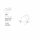 TOSCOT Chapeau! Applique murale / plafond fabriquée à la main en Toscane Viadurini