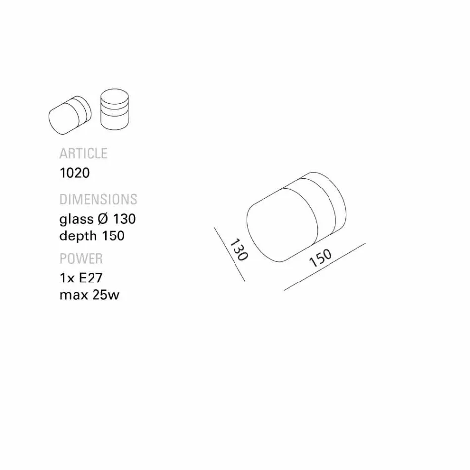 TOSCOT Chapeau! Applique murale / plafond fabriquée à la main en Toscane Viadurini