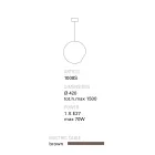 Lampe à suspension en terre cuite de style contemporain Toscot Newton Viadurini