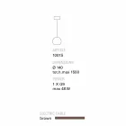 TOSCOT Newton Lampe suspension contemporaine en terre cuite faits à la main Viadurini