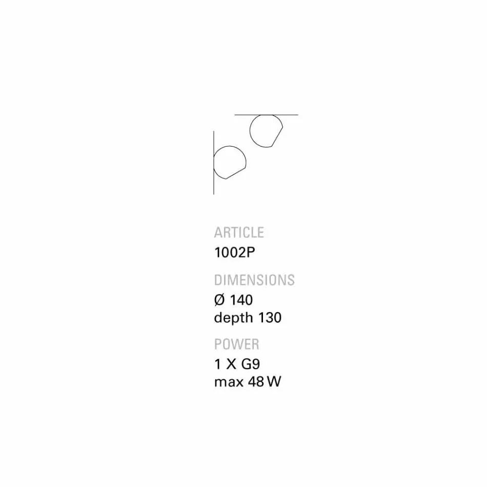 TOSCOT Newton plafond / paroi inclinée terre cuite Viadurini