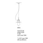 Lampe à suspension Toscot Novecento en terre cuite avec rosace Viadurini