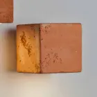 TOSCOT Smith LED terre cuite Extérieur Appliqué, faits à la main Viadurini