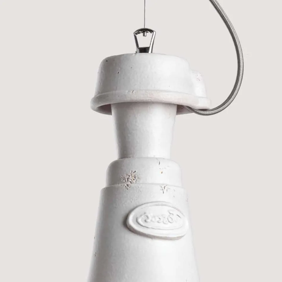 TOSCOT Turin en terre cuite lampe suspension, main Viadurini