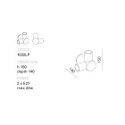 Applique murale Toscot Traffic en céramique et métal produite en Toscane Viadurini