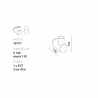 Lampe TOSCOT Wall Traffic en céramique faite en Toscane Viadurini