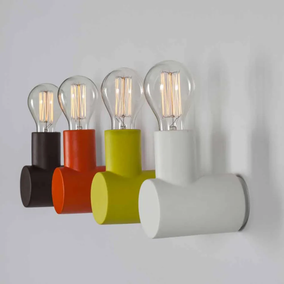 Lampe TOSCOT Wall Traffic en céramique faite en Toscane Viadurini