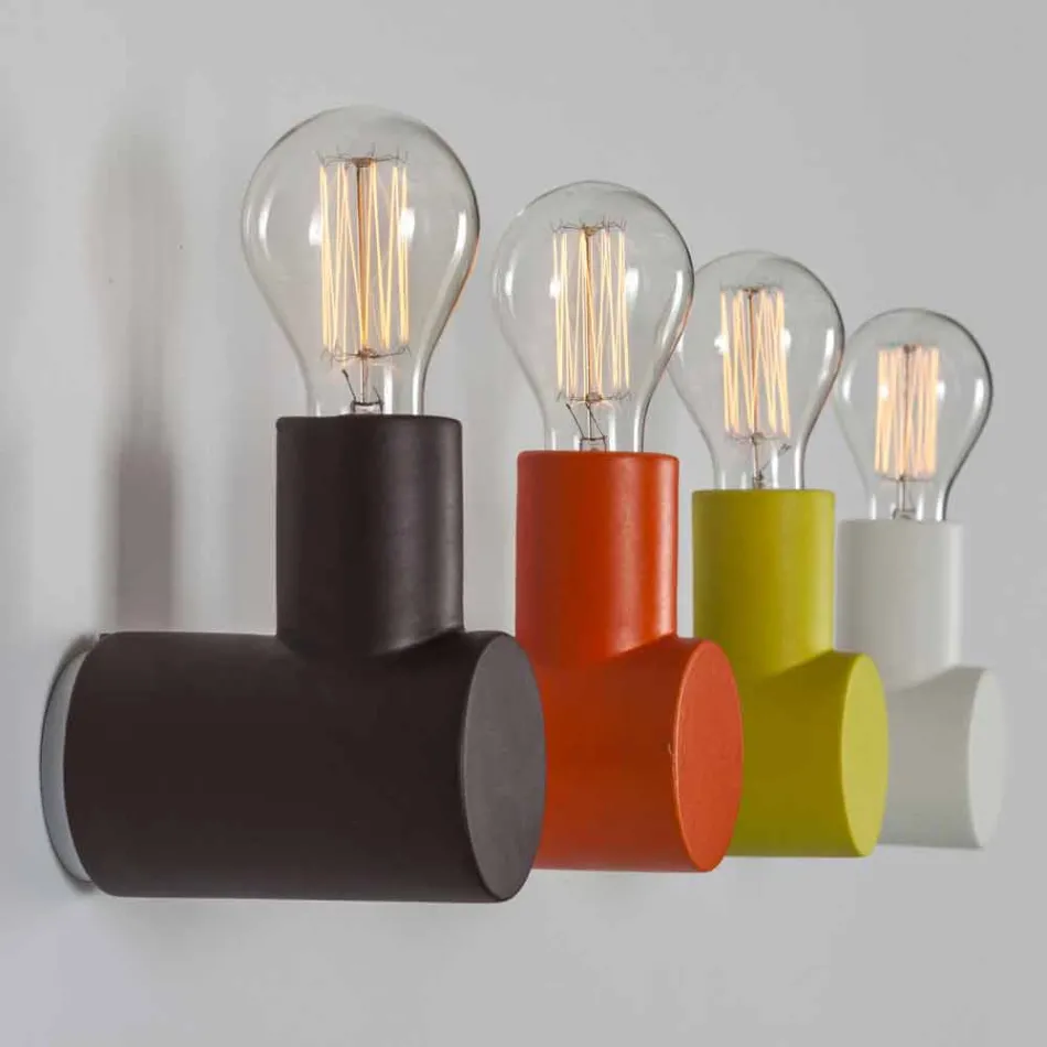Lampe TOSCOT Wall Traffic en céramique faite en Toscane Viadurini