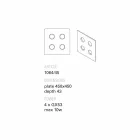 Toscot Vivaldi applique murale en terre cuite fabriquée en Italie Viadurini