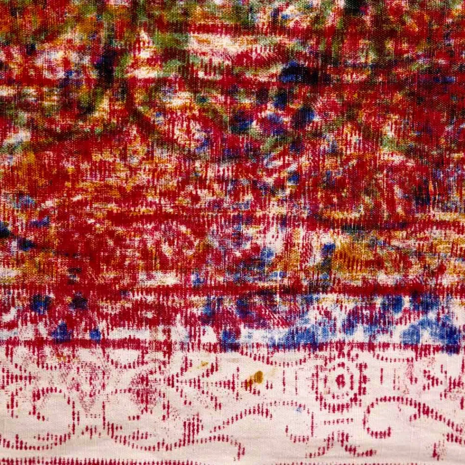 Nappe en coton fait main imprimé une pièce - Marques Viadurini