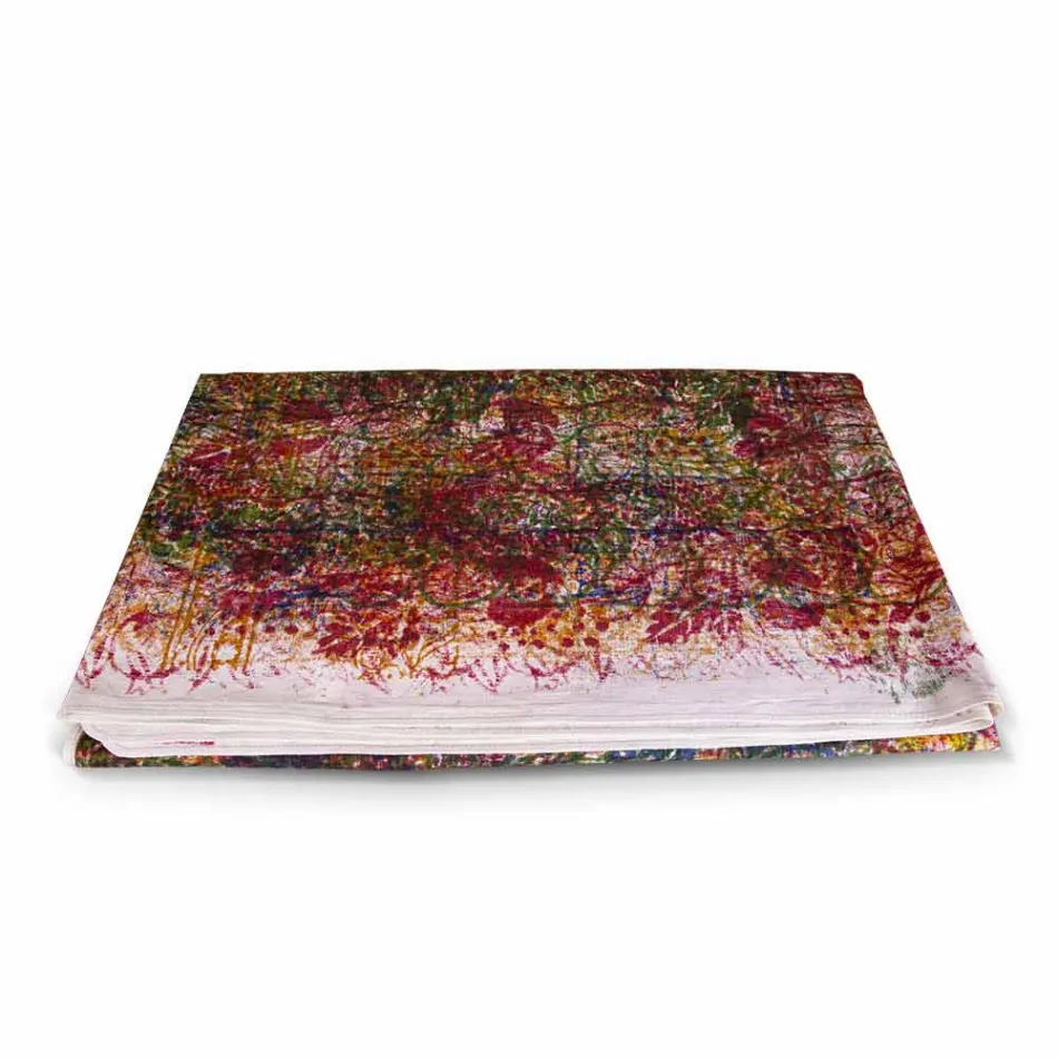 Nappe en coton fait main imprimé une pièce - Marques Viadurini