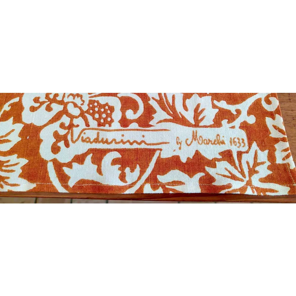 Nappe Artistique Imprimée à la Main Pièce Unique de Haute Artisanat Italien Viadurini