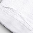 Nappe en lin blanc avec bordure à motif plissé de luxe italien - Tippel Viadurini