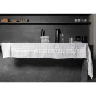 Nappe en Lin Blanc avec Bordure Plissée de Luxe Italienne - Tippel Viadurini