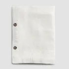 Nappe Modulable en Lin Coloré avec Boutonnières et 10 Boutons - Méditerranée Viadurini