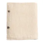 Nappe Modulable en Lin Coloré avec Boutonnières et 10 Boutons - Méditerranée Viadurini