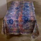 Nappe d'art italien avec une pièce en coton imprimé à la main - Marques Viadurini