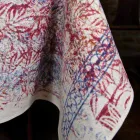 Nappe d'art italien avec une pièce en coton imprimé à la main - Marques Viadurini