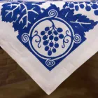 Nappe Artistique Haute en Lin Imprimé à la Main Art Italien - Marques Viadurini