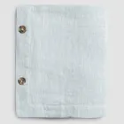 Nappe Rectangulaire en Lin avec Boutonnières et 10 Boutons, Luxe - Méditerranée Viadurini