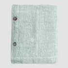 Nappe Rectangulaire en Lin avec Boutonnières et 10 Boutons, Luxe - Méditerranée Viadurini