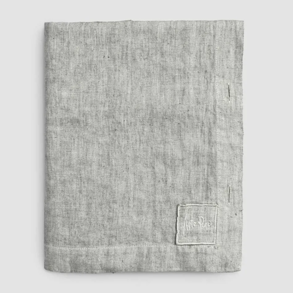 Nappe Rectangulaire en Lin avec Boutonnières et 10 Boutons, Luxe - Méditerranée Viadurini