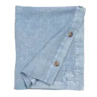 Nappe Rectangulaire en Lin avec Boutonnières et 10 Boutons, Luxe - Méditerranée Viadurini