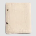 Nappe rectangulaire en lin avec boutonnières et 12 boutons de luxe - Méditerranée Viadurini