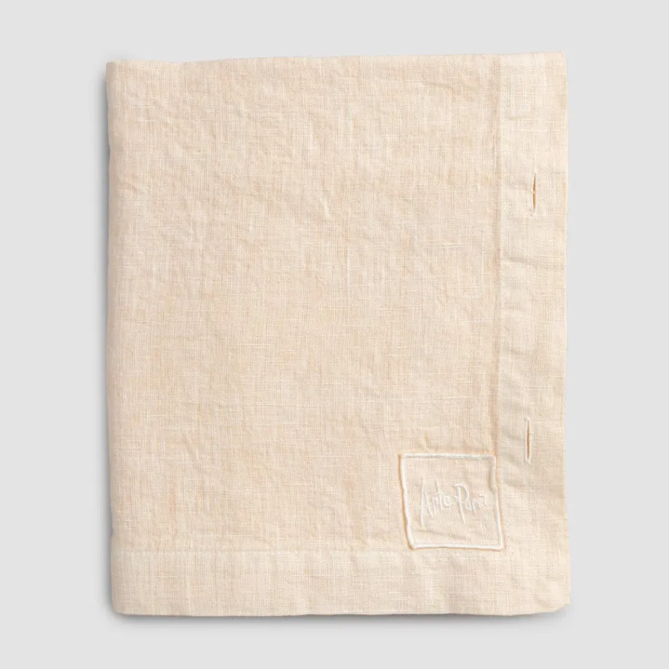 Nappe rectangulaire en lin avec boutonnières et 12 boutons de luxe - Méditerranée Viadurini