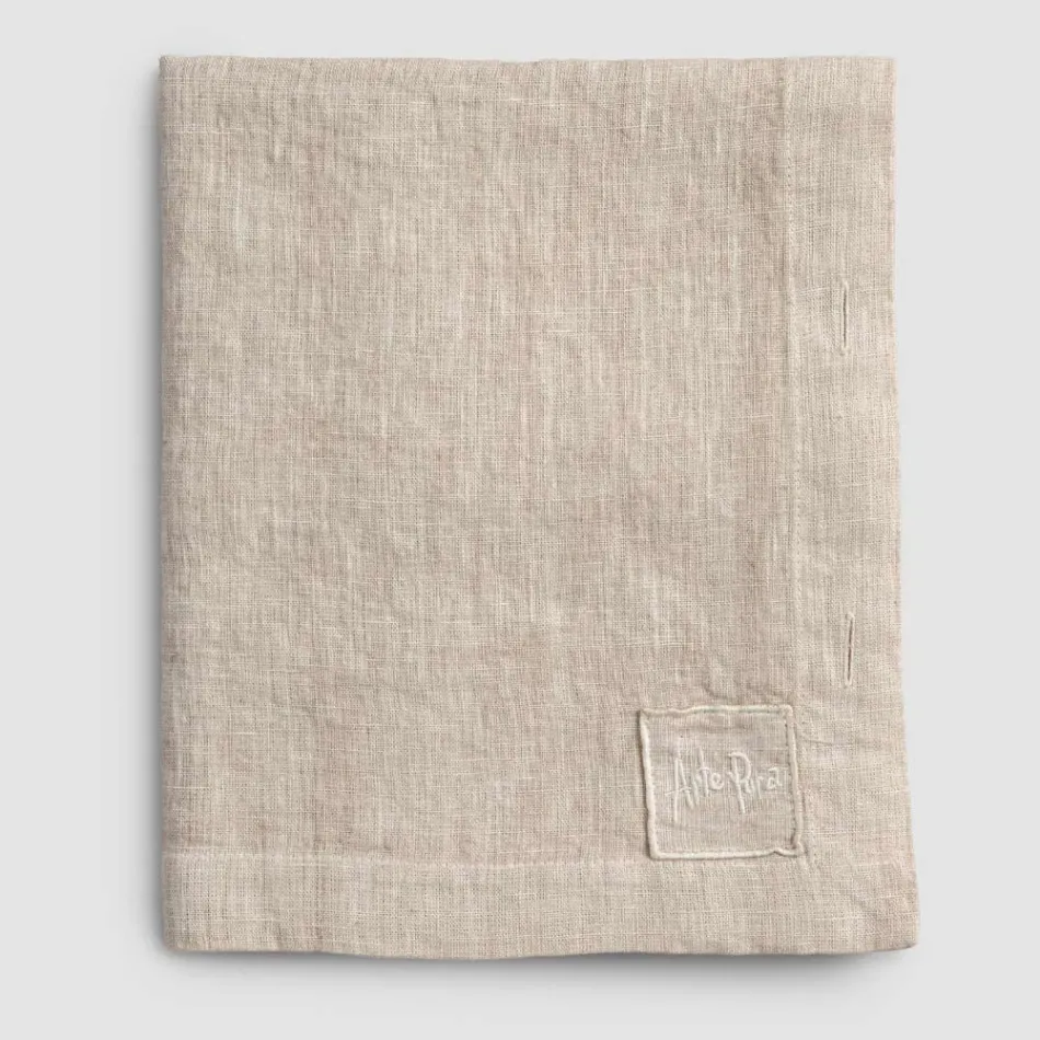 Nappe rectangulaire en lin avec boutonnières et 12 boutons de luxe - Méditerranée Viadurini