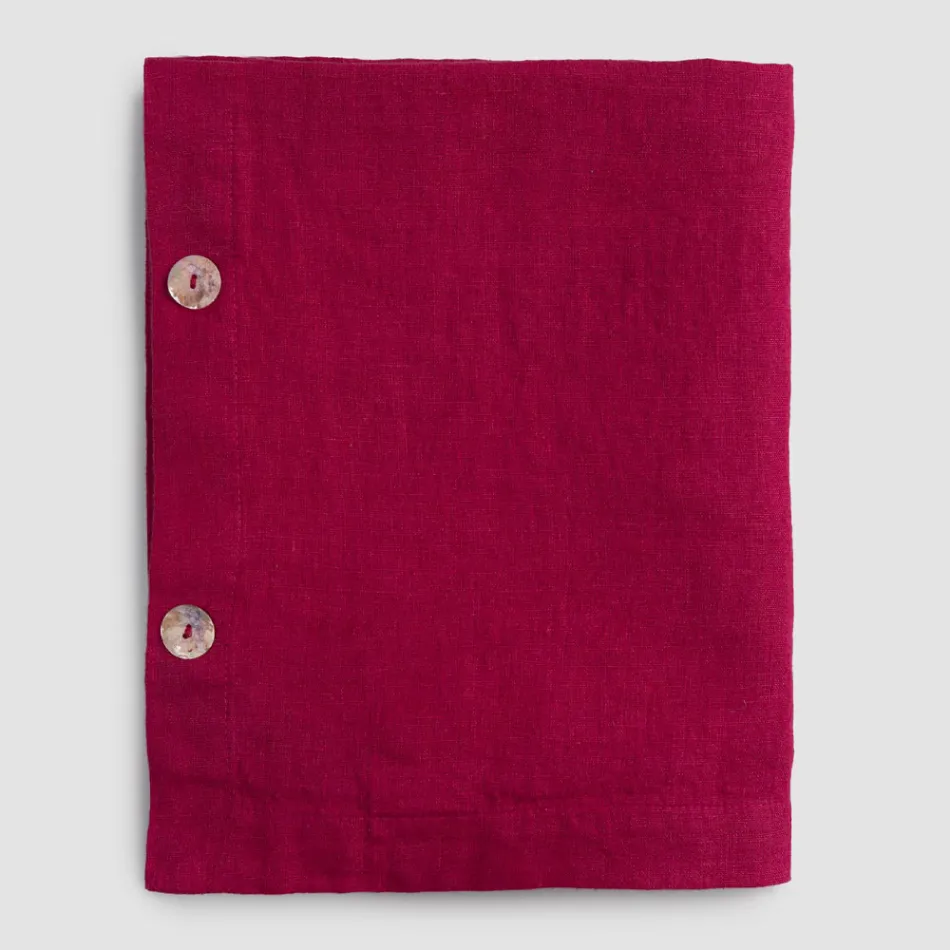 Nappe rectangulaire en lin avec boutonnières et 12 boutons de luxe - Méditerranée Viadurini