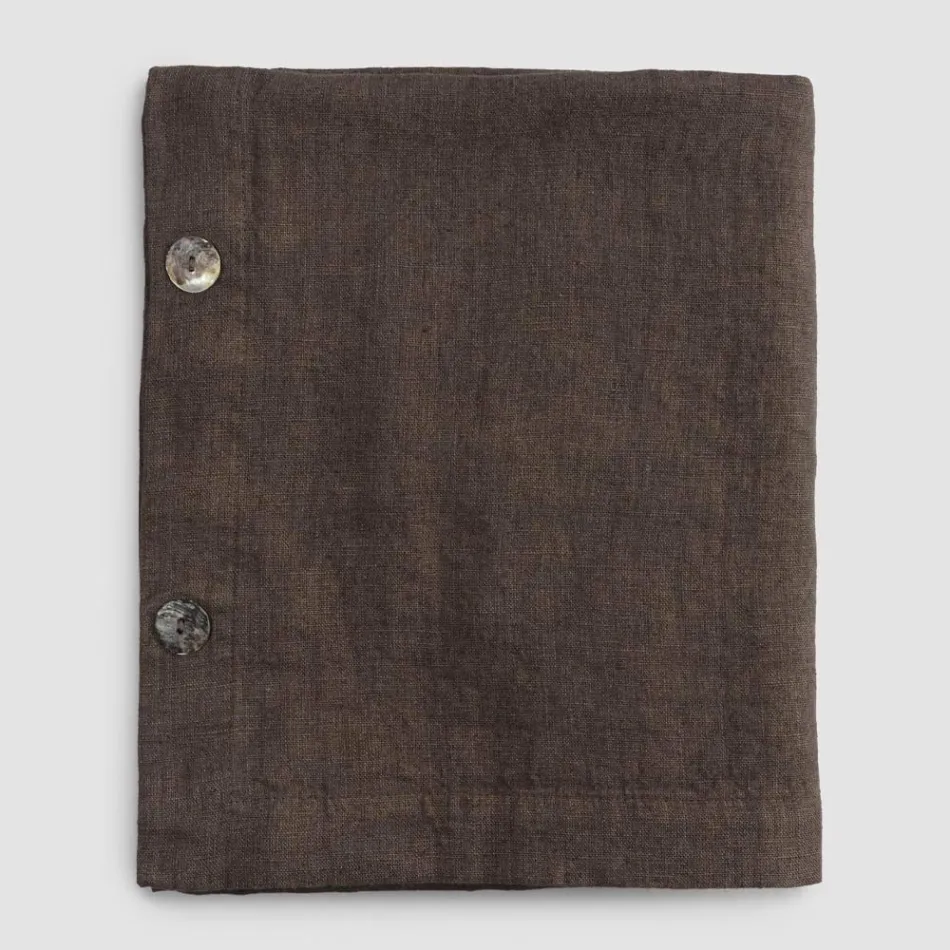 Nappe rectangulaire en lin avec boutonnières et 12 boutons de luxe - Méditerranée Viadurini