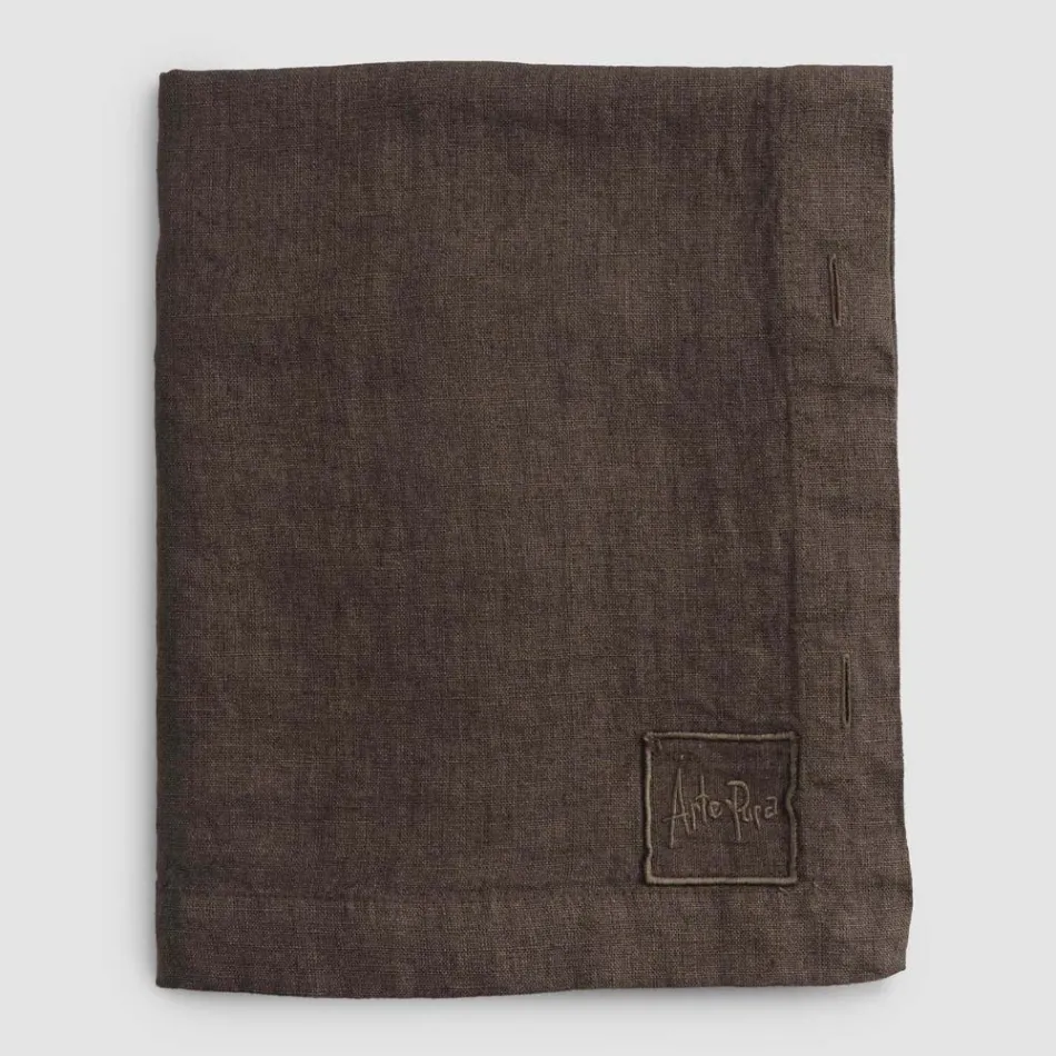 Nappe rectangulaire en lin avec boutonnières et 12 boutons de luxe - Méditerranée Viadurini