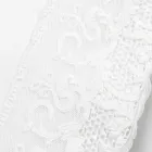 Nappe rectangulaire de luxe en lin blanc avec cadre ou dentelle - Davinci Viadurini