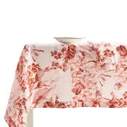 Nappe en lin imprimé et lavable avec un motif floral luxuriant - Caress Viadurini