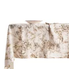 Nappe en lin imprimé et lavable avec un motif floral luxuriant - Caress Viadurini