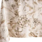 Nappe en lin imprimé et lavable avec un motif floral luxuriant - Caress Viadurini