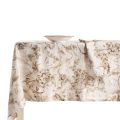 Nappe en lin imprimé et lavable avec un motif floral luxuriant - Caress