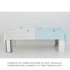 Nappe de Luxe Modulaire en Lin Coloré avec Boutonnières et 12 Boutons - Méditerranée Viadurini