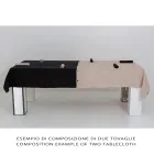 Nappe de Luxe Modulaire en Lin Coloré avec Boutonnières et 12 Boutons - Méditerranée Viadurini