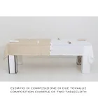 Nappe de Luxe Modulaire en Lin Coloré avec Boutonnières et 12 Boutons - Méditerranée Viadurini