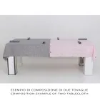 Nappe de Luxe Modulaire en Lin Coloré avec Boutonnières et 12 Boutons - Méditerranée Viadurini