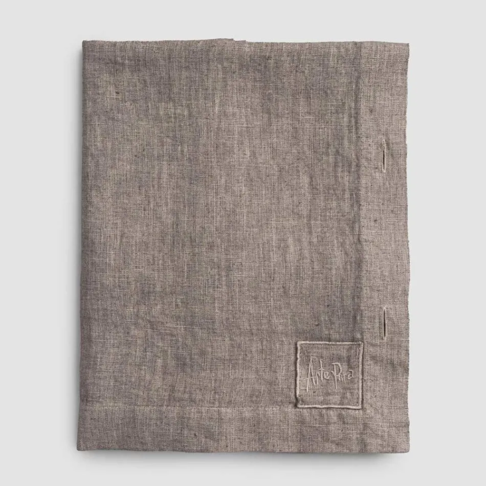 Nappe de Luxe Modulaire en Lin Coloré avec Boutonnières et 12 Boutons - Méditerranée Viadurini