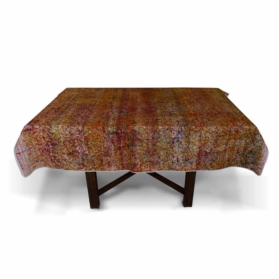 Nappe italienne de haute qualité en coton imprimé à la main - Marques Viadurini