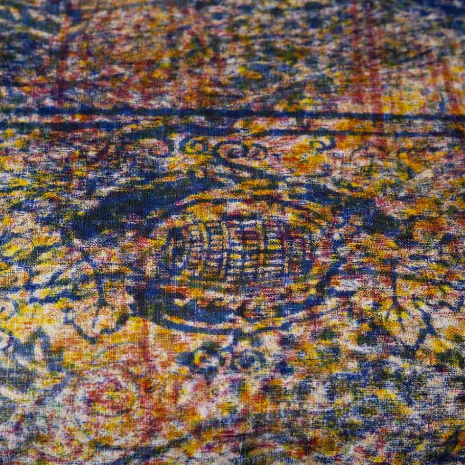 Nappe italienne de haute qualité en coton imprimé à la main - Marques Viadurini