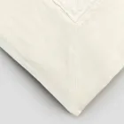 Grande Nappe Rectangulaire en Lin Blanc Lourd avec Bords Encadrés - Davinci Viadurini