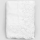 Nappe rectangulaire en lin et dentelle de coton Design de luxe italien - Olimpia Viadurini