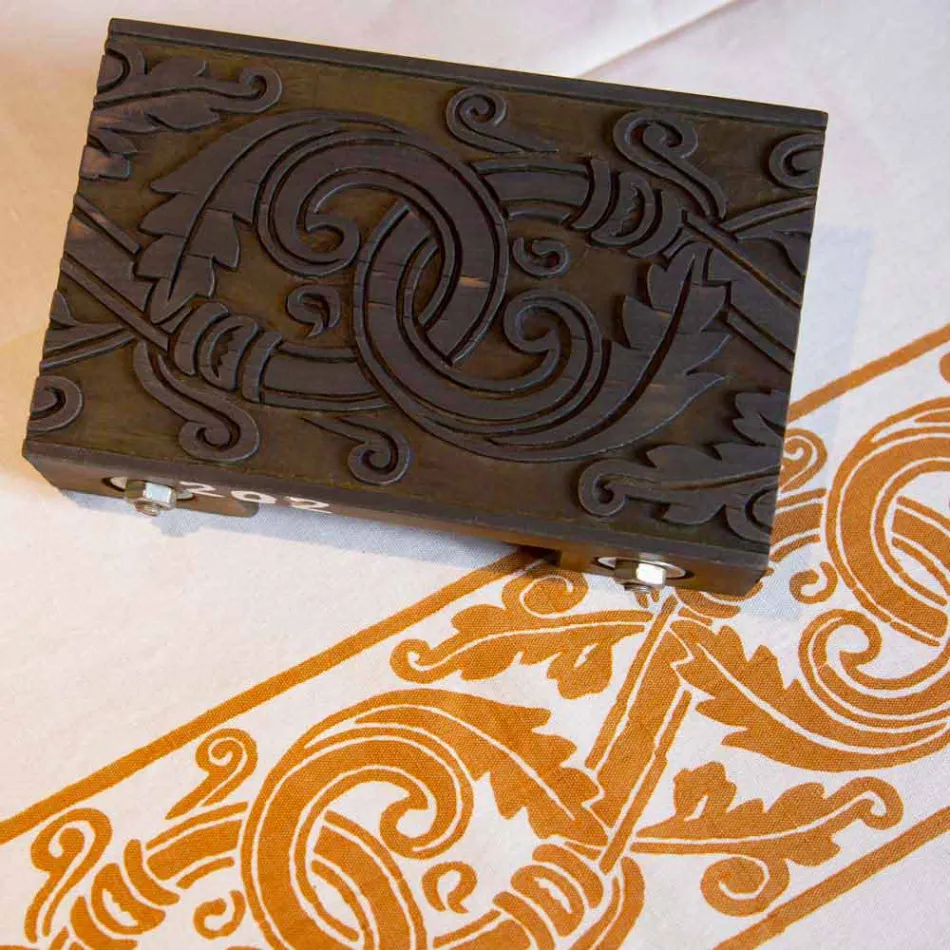 Nappe en coton et lin imprimé italien de haute qualité - Marques Viadurini